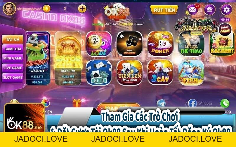 Đăng Ký OK88 Để Trải Nghiệm Nhà Cái Só 1 Châu Á Với 99k! - JADOCI